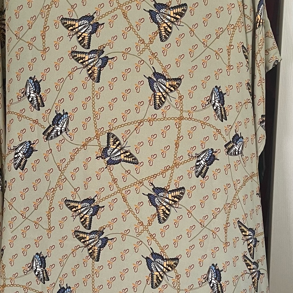 Navy Dress with Kimono size Large - Picture 3 of 3